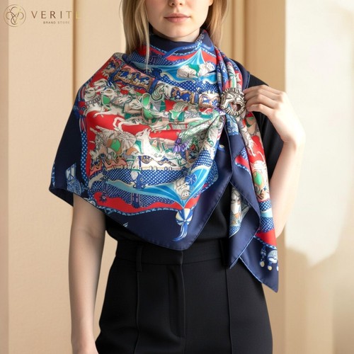Rare vintage foulard soie - foulard, en