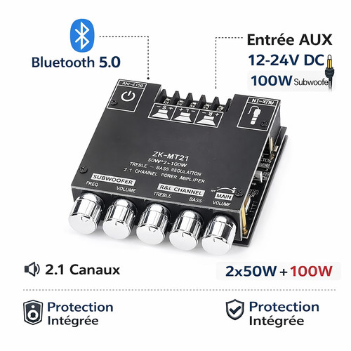 Amplificateur bluetooth 0 - amplificateur, 5.0