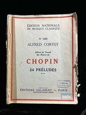 ¤ Partition ancienne - CHOPIN - 24 Préludes - PIANO - Alfred Cortot - Salabert