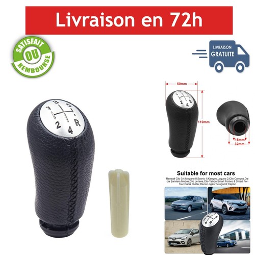 Pommeau levier vitesse cuir