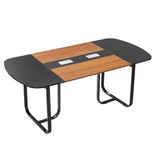 VEVOR Table de conférence bureau de réunion ovale 1800 mm pour 6 à 8 personnes