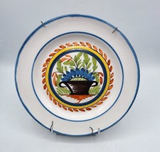 Assiette en faïence d’Argonne Waly à décor de corbeille fleurie XIXème