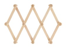 X Porte-Manteau Murale En Bois 10 Places À Accordéon Extensible DFH