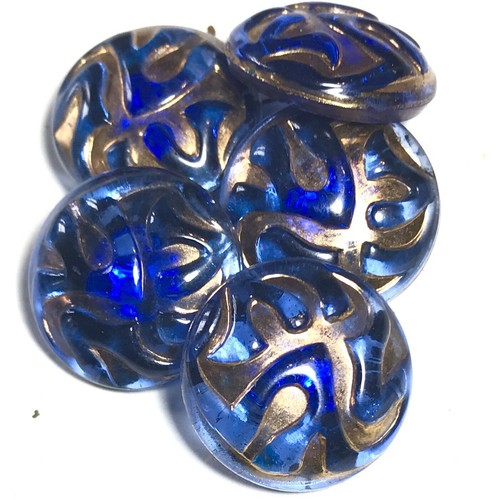 Boutons anciens verre - boutons, en