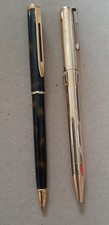 2 stylos anciens Waterman & JIF 4 couleurs plaqué Or