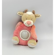 Doudou veilleuse vache beige