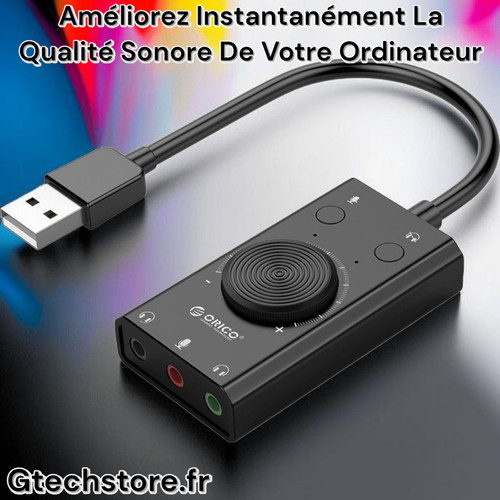 Carte son externe usb avec - son, 2.0