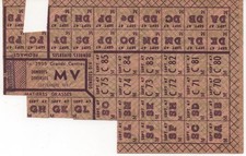 FEUILLE DE TICKETS DE