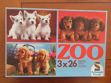 PUZZLE de 3x26 pièces ayant pour thème les chiots 