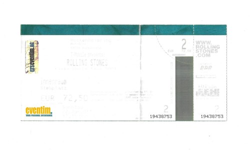 Rare ticket billet concert - ticket,