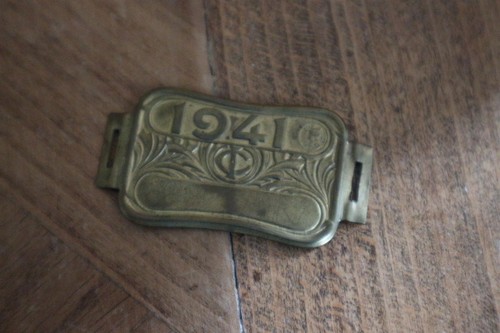 Ancienne plaque fiscale - ancienne,