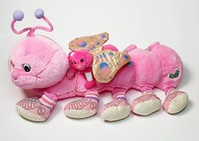 Ancienne Peluche 1000 Mille pattes Lots a legs + Porte-clés Rose chenille ExÉ