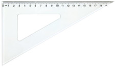 Equerre Plastique Graduation Scolaire Transparente Solide Fr neuf