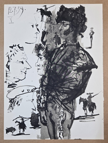 Lithographie noir blanc - noir, et