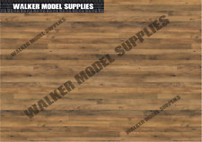 1:18 Echelle (3xA4) Garage Bois Mural / Sol - Retirer & Appliquer Sticker/Modèle