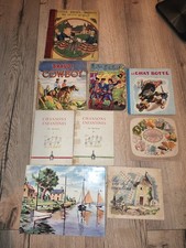 Lot 9 livres anciens pour enfants – années 40-60 – Père Castor, Del Duca,...