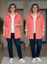 Parka femme mi-saison corail