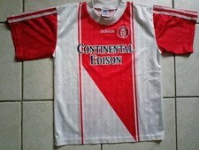 MAILLOT FOOT ADIDAS ASM MONACO CONTINENTAL EDISON TAILLE 12 ANS TBE