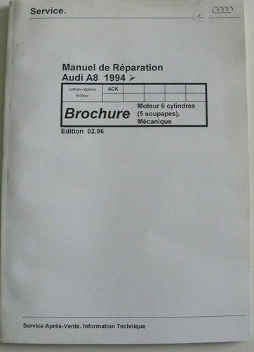 Manuel réparation audi a8 - réparation,