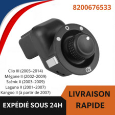 BOUTON DE COMMANDE REGLAGE RETROVISEUR CLIO 3 MEGANE 2 SCENIC 2 LAGUNA 2 KANGOO