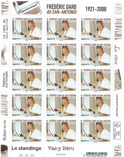 Mini feuille timbres - mini-feuille, 15