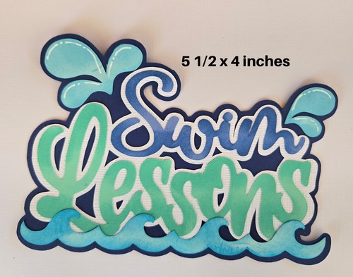 Swimlesson title scrapbook - title,