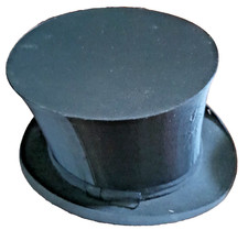 Ancien Chapeau Claque haut de forme dans boîte Police de Castres Roussel Mialhe