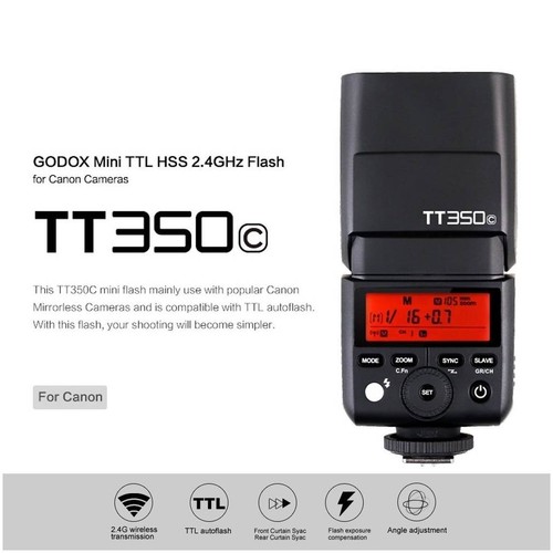 Godox flash ttl tt350 pour - flash, c