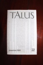 ✒ revue TALUS Tristan Bastit