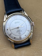 Montre jumbo vintage 37mm FIDELIUS incastar plaqué or homme