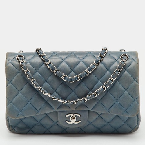 Sac chanel bleu matelassé - chanel, en
