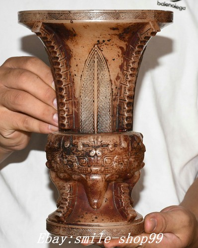 China old jade carved - 9.4",