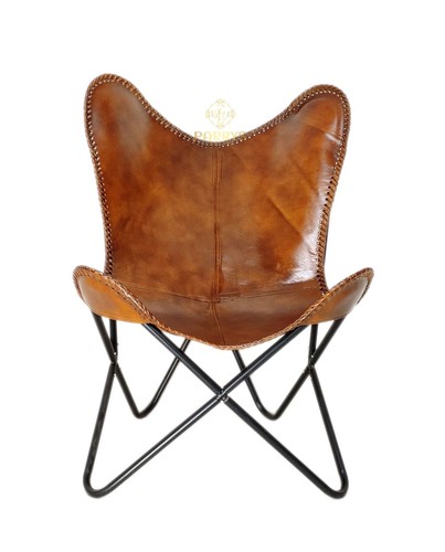 Chaise papillon cuir - chaise,