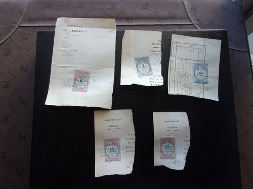 France 5 timbres fiscaux - ,