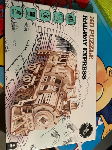 Puzzle locomotive bois - puzzle, 3d