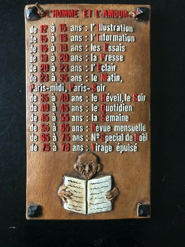 Plaque murale humoristique - plaque,