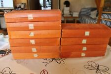 lot de 10  Boîtes films  fixes en bandes à plat OSEF  6  geographie  4 sciences