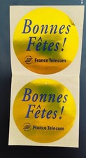 2 Autocollants Stickers Publicitaires FRANCE TELECOM