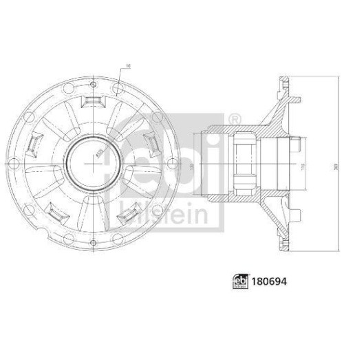 Moyeu roue febi bilstein - 1x,