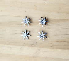 4 Inserts pour jantes - 5 branches - Ech 1/43 - ø11mm - X4