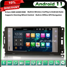 8-Cœur 64GO Android 11 Autoradio Jeep Compass Wrangler Commander Chrysler DSP SD