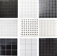 Mosaïque de Céramique Carreaux Mosaique Mosaikplatte Mosaikmatte Baguettes Blanc