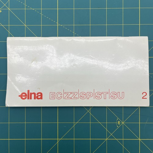 Elna Sewing Machine Guide ES