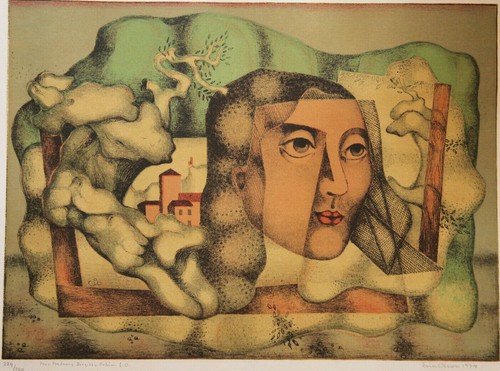 1974 lithographie signé erik - 1974,