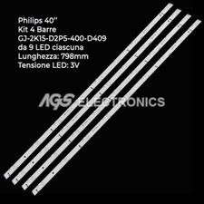 KIT 4 BARRES À BANDES LED PHILIPS GJ-2K15-D2P5-400-D409 40PFH4100 TPT400LA