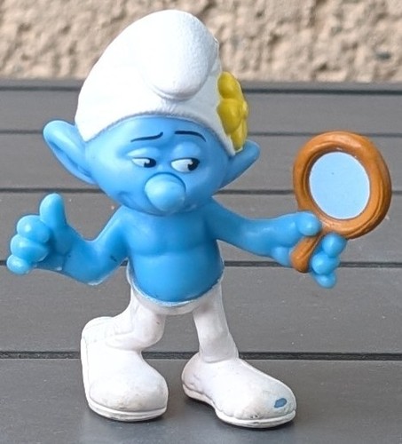 Figurine schtroumpf coquet - schtroumpf,