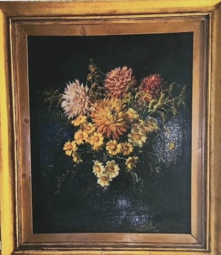 Tableau ancien huile nature - tableau,