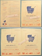 ● Bébé sport - Voitures d'enfants - ancien courrier publicitaire - Landau Lyon