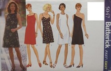 V?5047 PATRON BUTTERICK CREATION ROBE FLUIDE A BRETELLES DRAPEE  34 AU 46