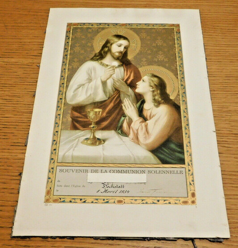 1934 image sainte - pieuse, jesus